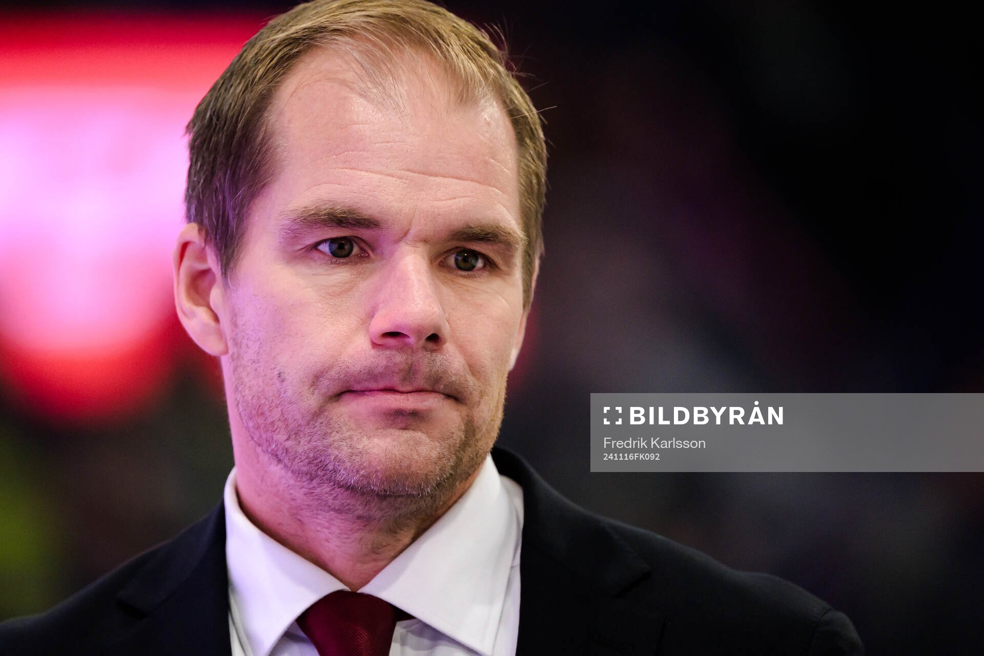 Färjestads tränare Thomas Mitell