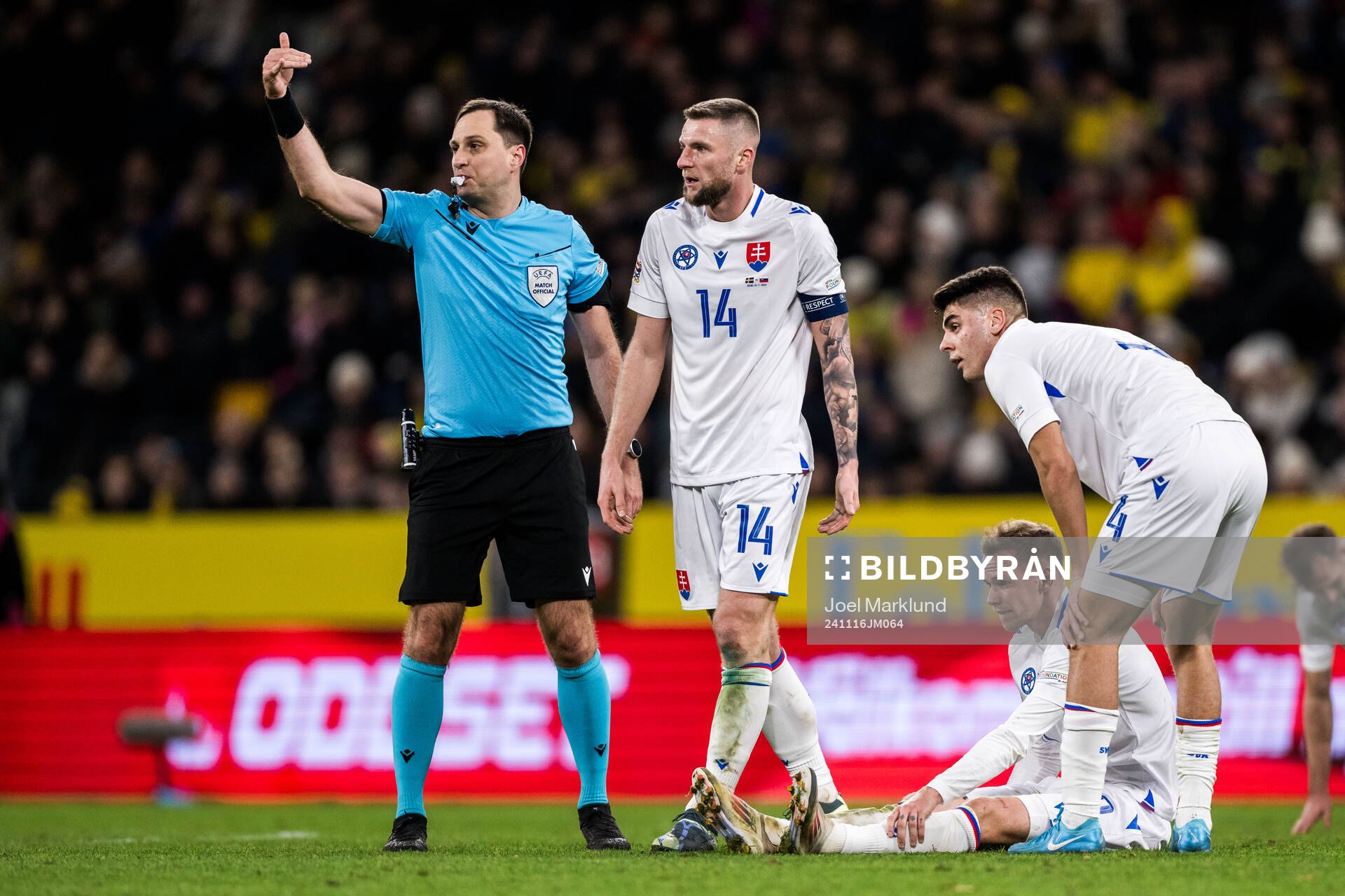 Milan Skriniar, Ondrej Duda, and Milan Skriniar of Slovakia