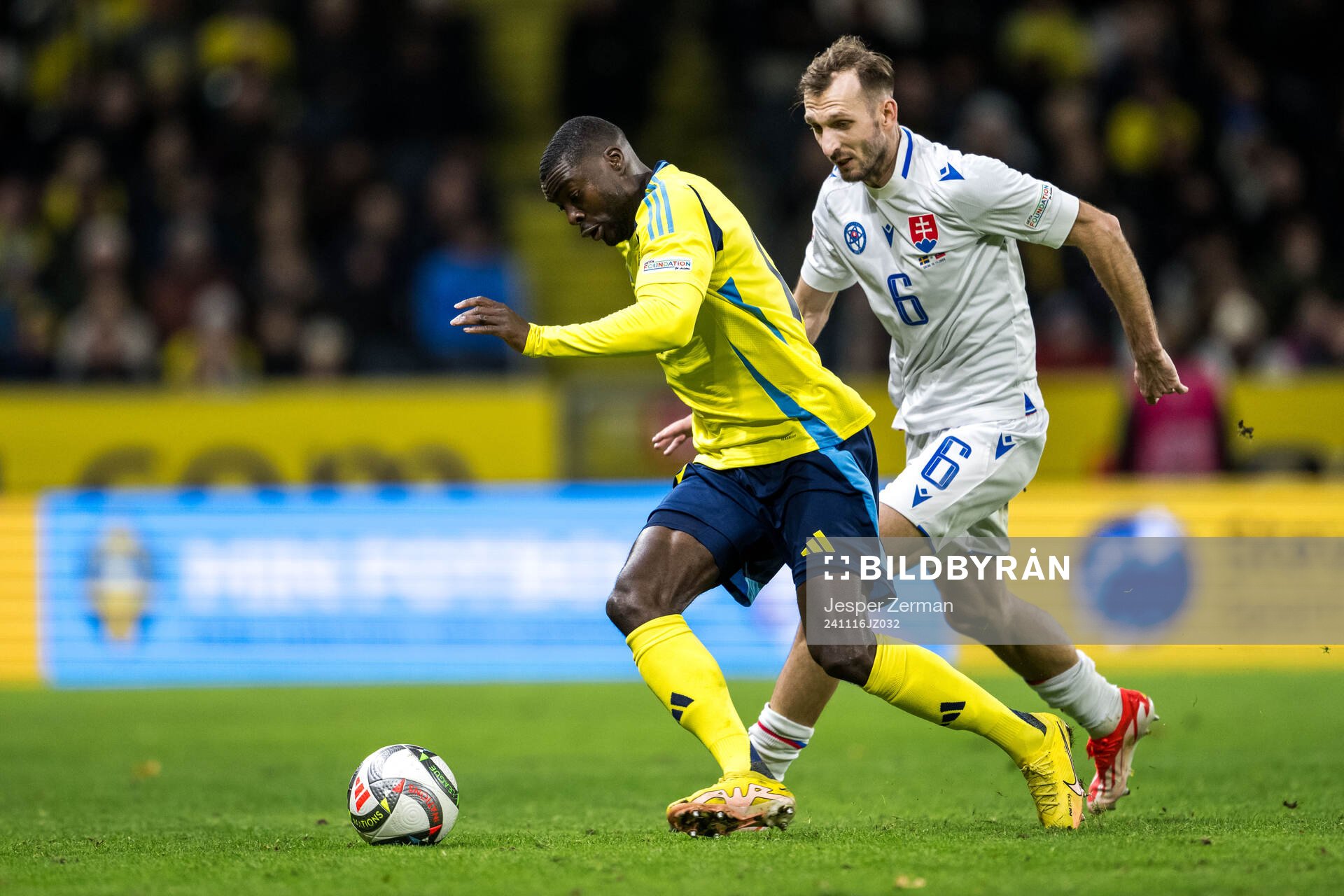 Ken Sema of Sweden and Norbert Gyömber of Slovakia