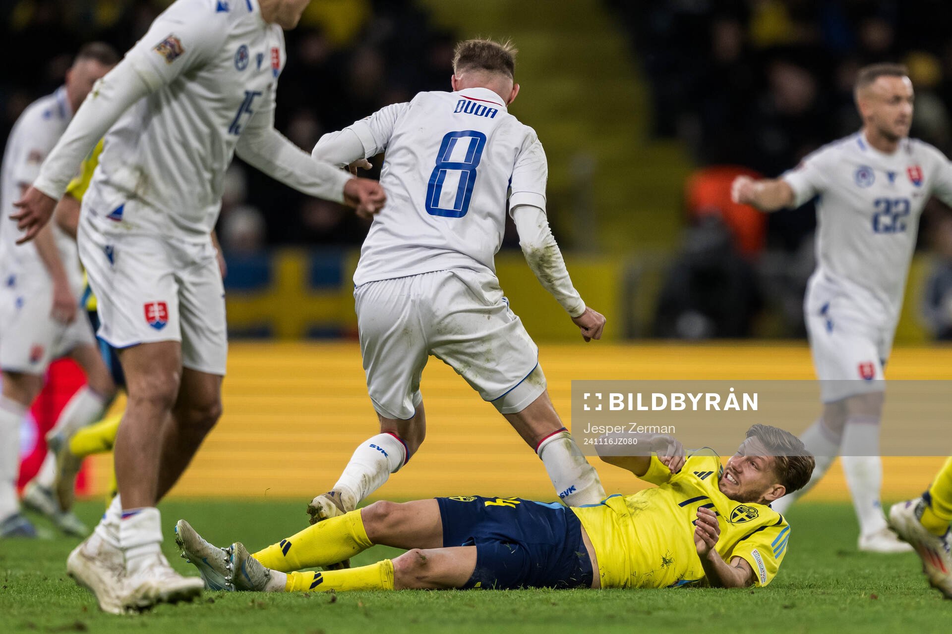 Ondrej Duda of Slovakia and Anton Salétros of Sweden