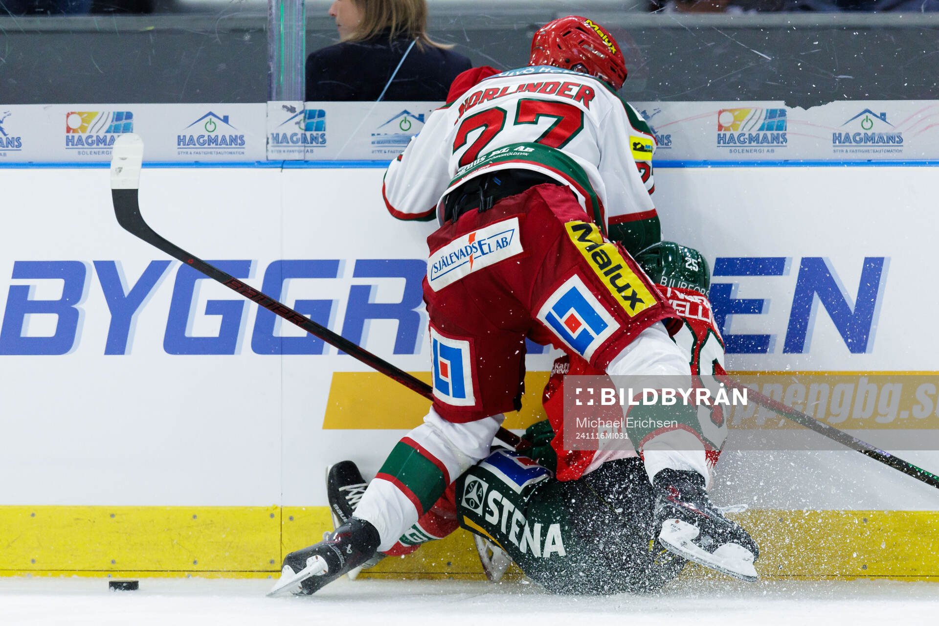 Modos Mattias Norlinder och Frölundas Arttu Ruotsalainen