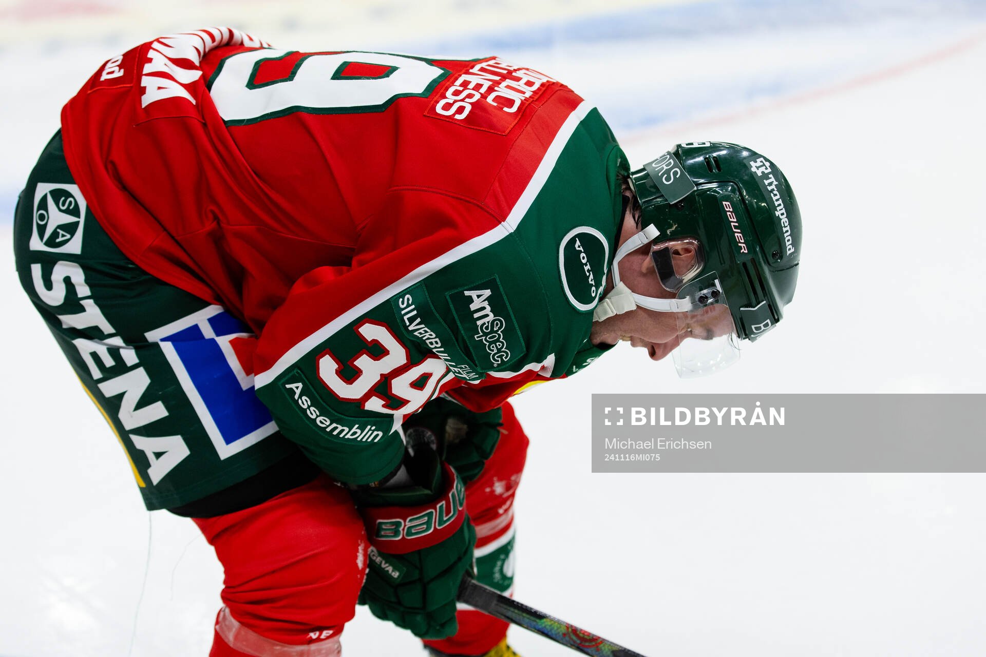 Frölundas Mikael Ruohomaa har ont