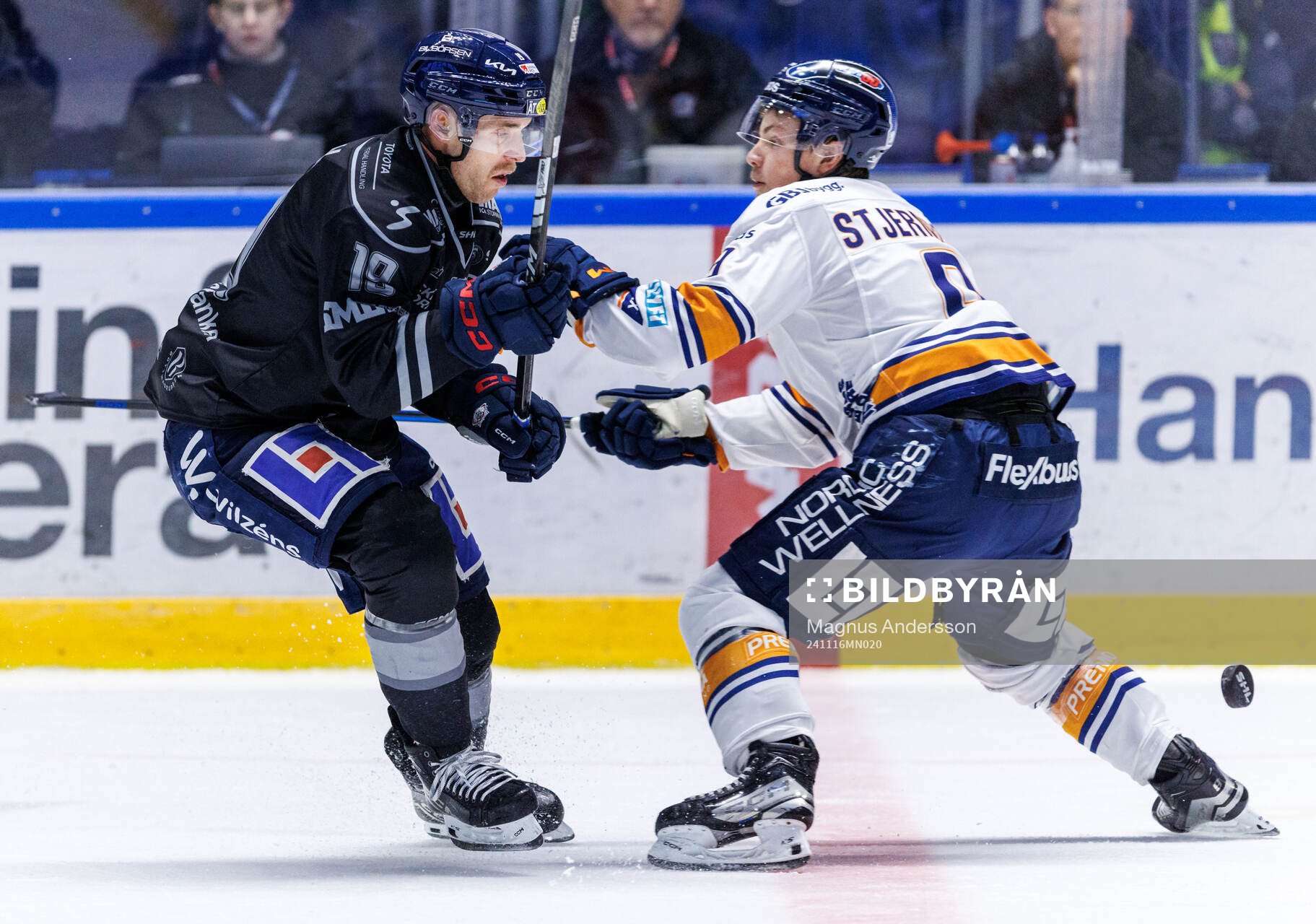 Linköpings Patrick Russell och Växjös Victor Stjernborg