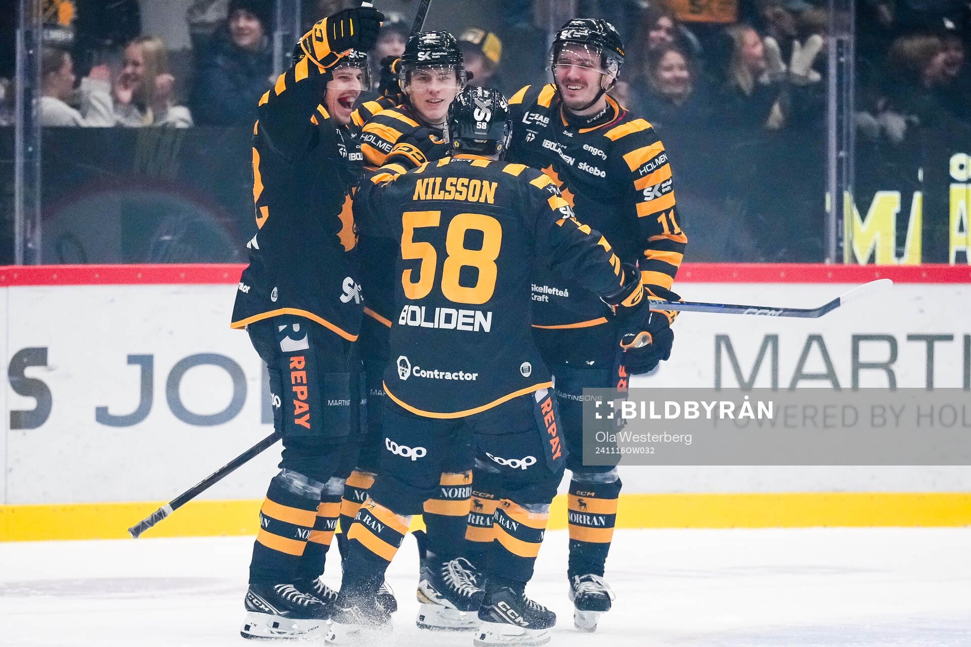 Skellefteås Jonathan Johnson ,Michael Brandsegg-Nygård ,