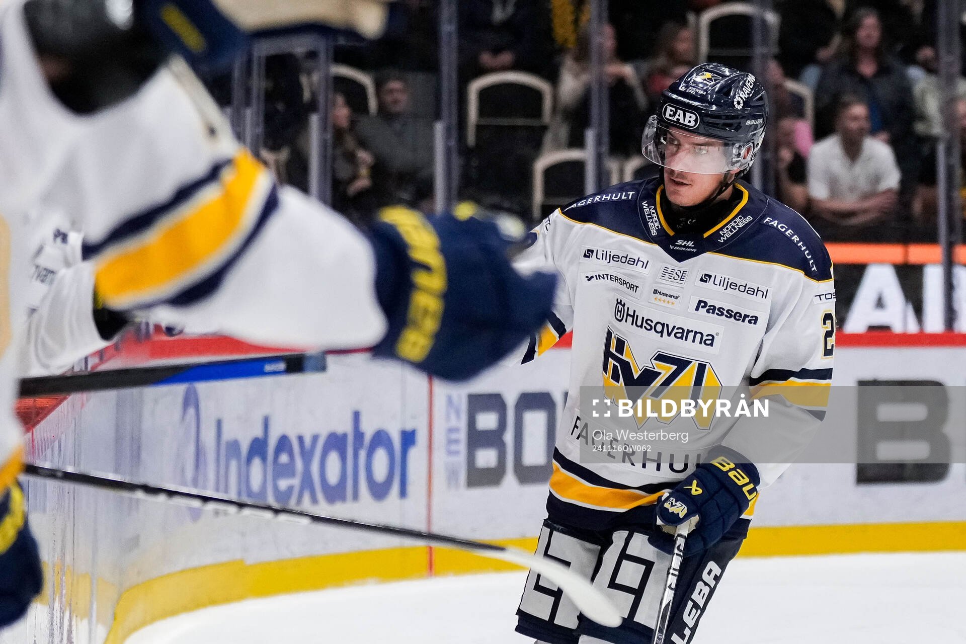 HV71s Andre Petersson jublar