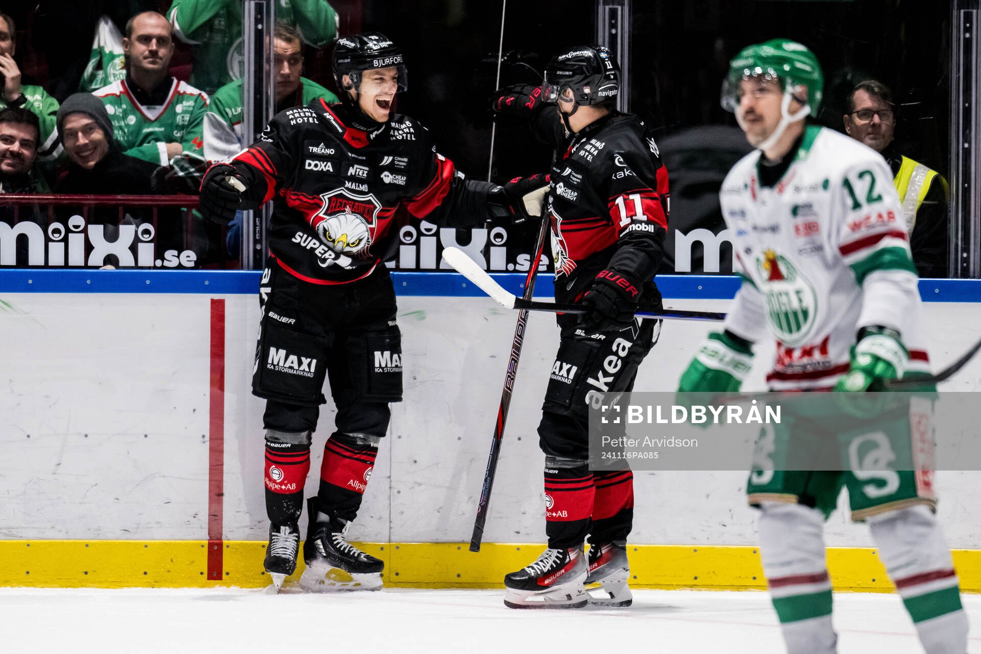 Malmö Redhawks Jakub Galvas jublar