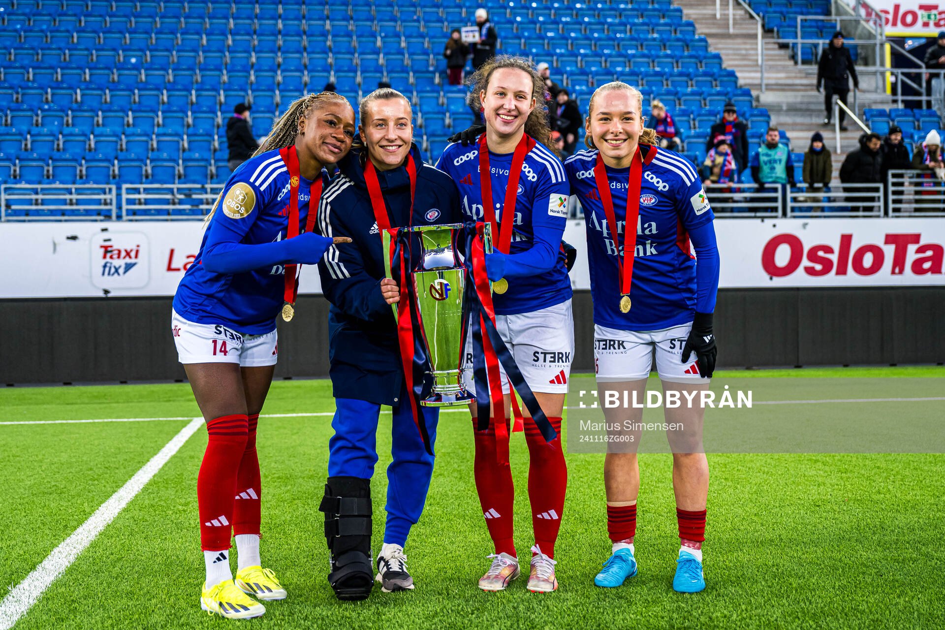 Mawa Sesay, Stine Brekken, Lina Brigitta Skiaker Klech and