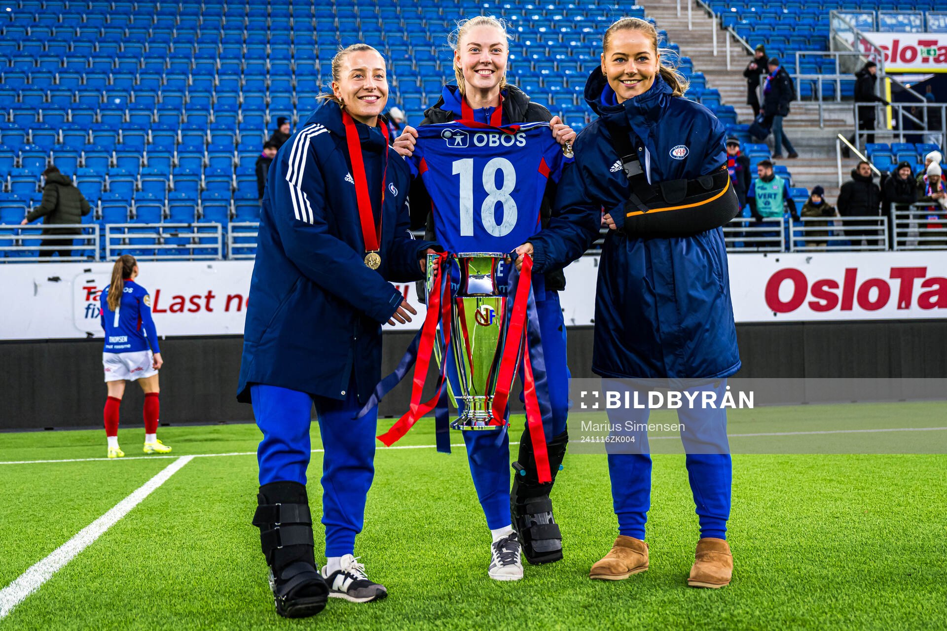 Stine Brekken, Tuva Espås and Selma Pettersen of