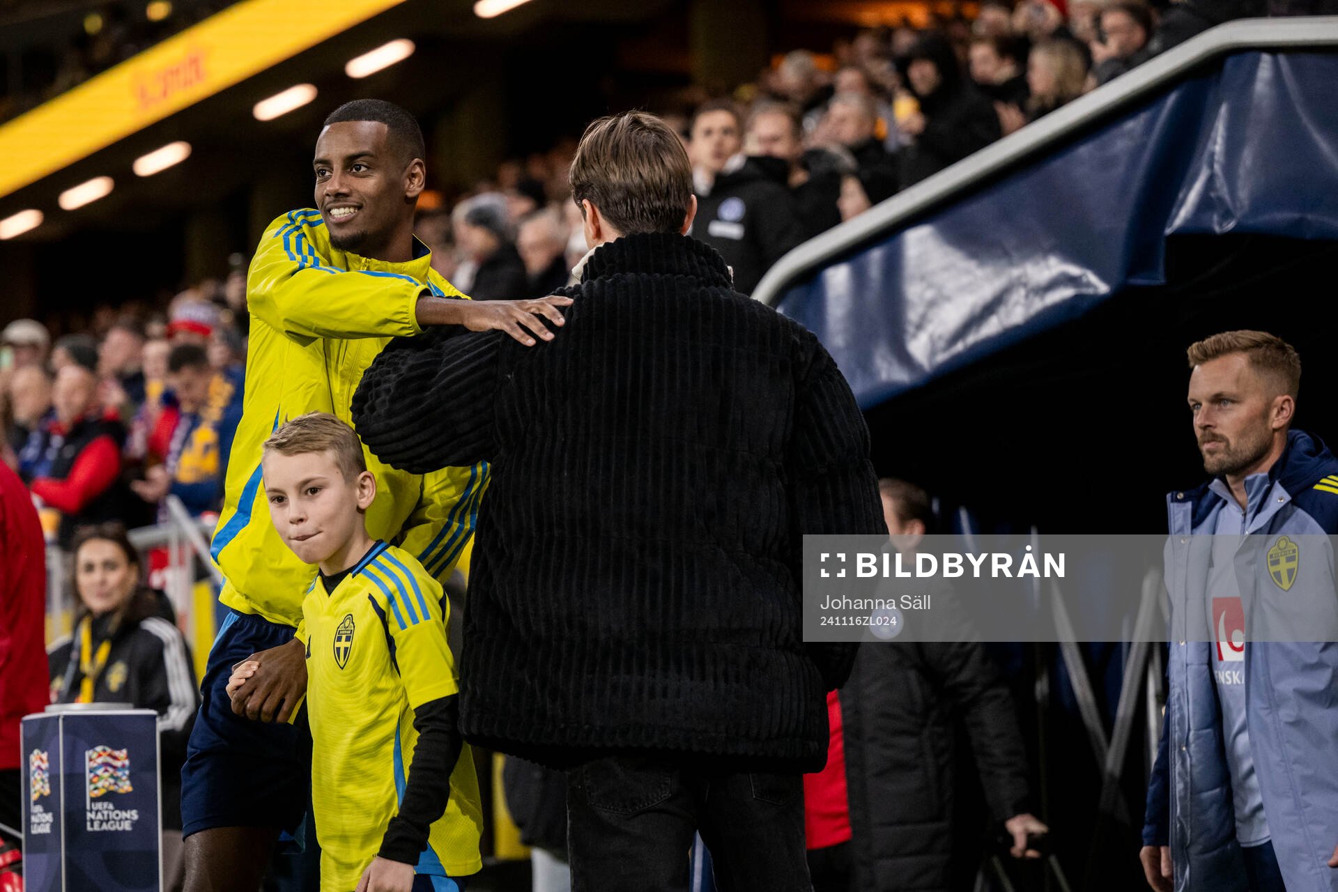 Alexander Isak of Sweden and Kristoffer Olsson