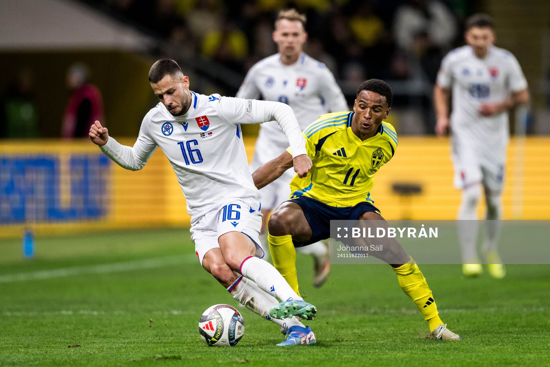 David Hancko of Slovakia and Niclas Eliasson of Sweden