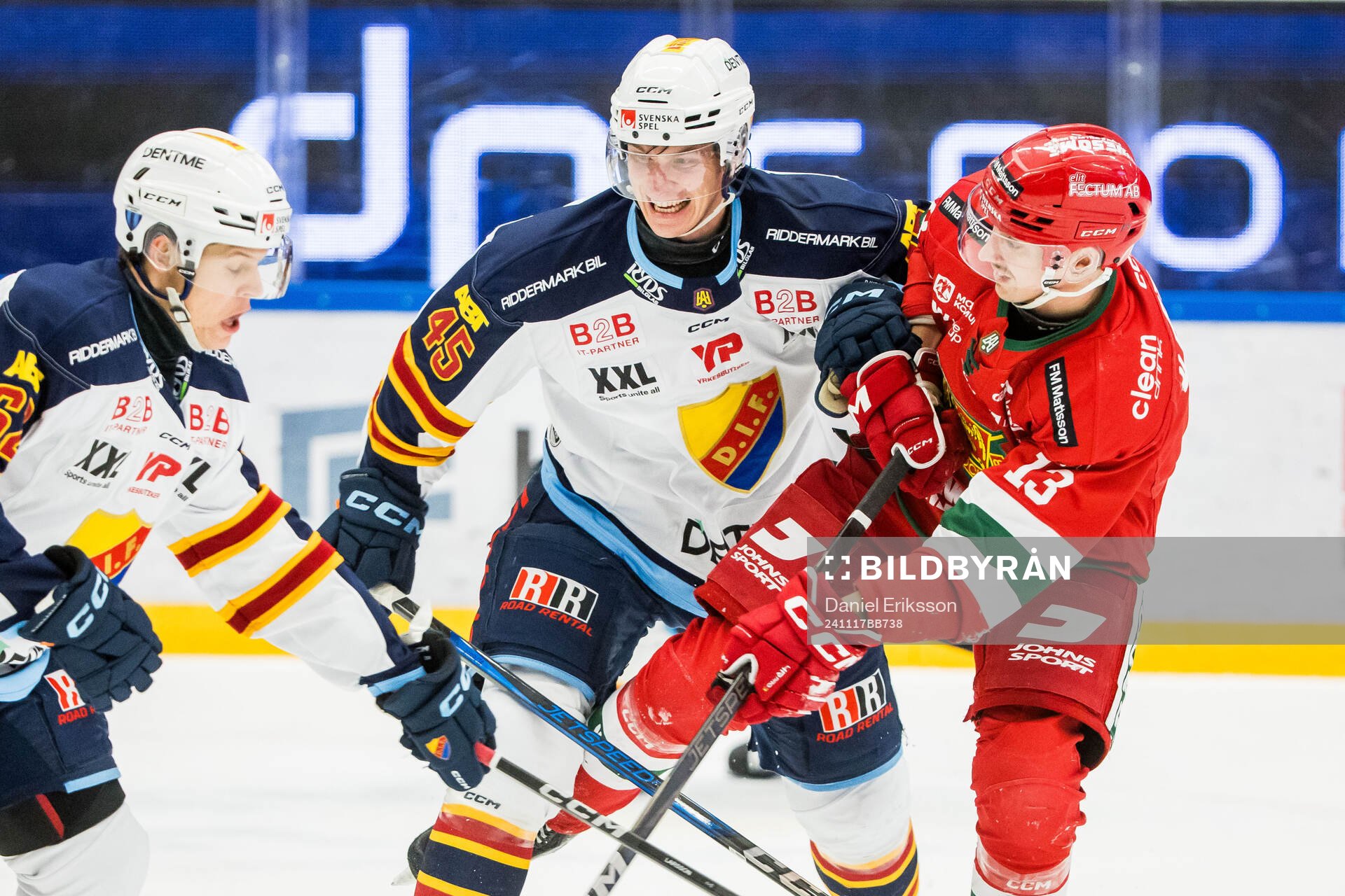 Djurgårdens Hugo Blixt och Moras Fabian Ilestedt