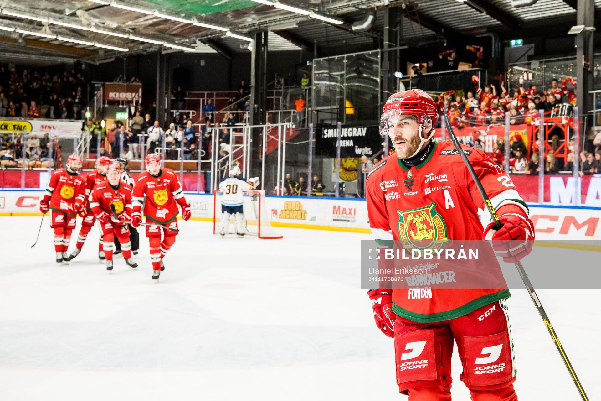 Moras Johan Persson jublar