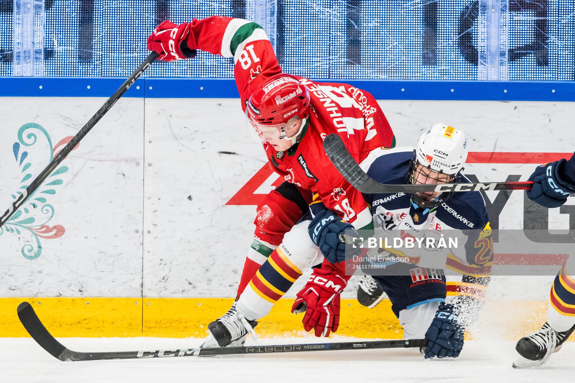 Moras Martin Johnsen och Djurgårdens Eric Nilson