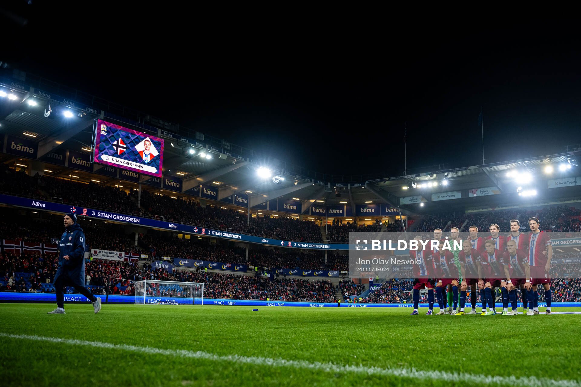 during the Nations League football match between Norway and