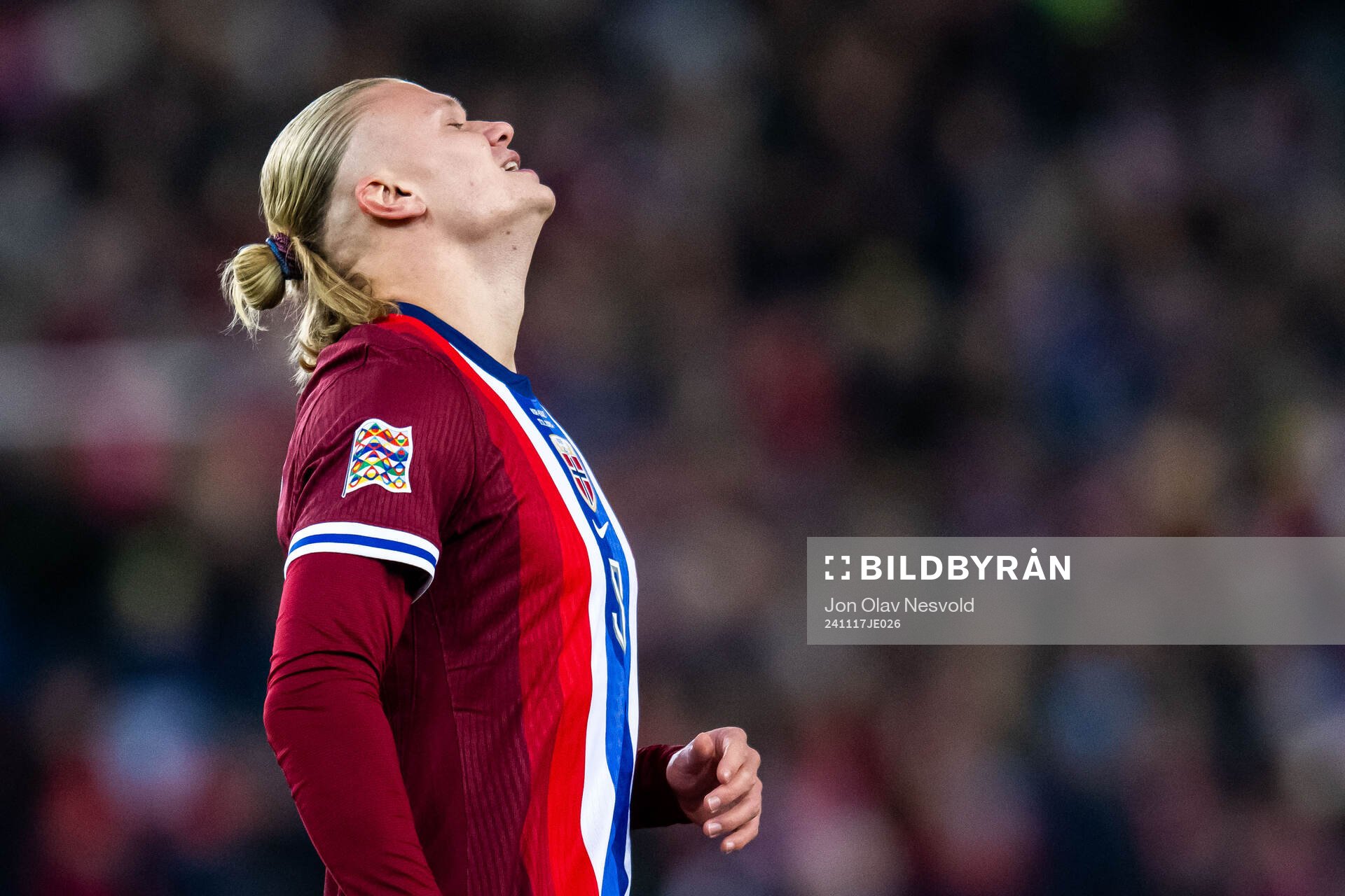 Erling Braut Haaland of Norway looks dejected