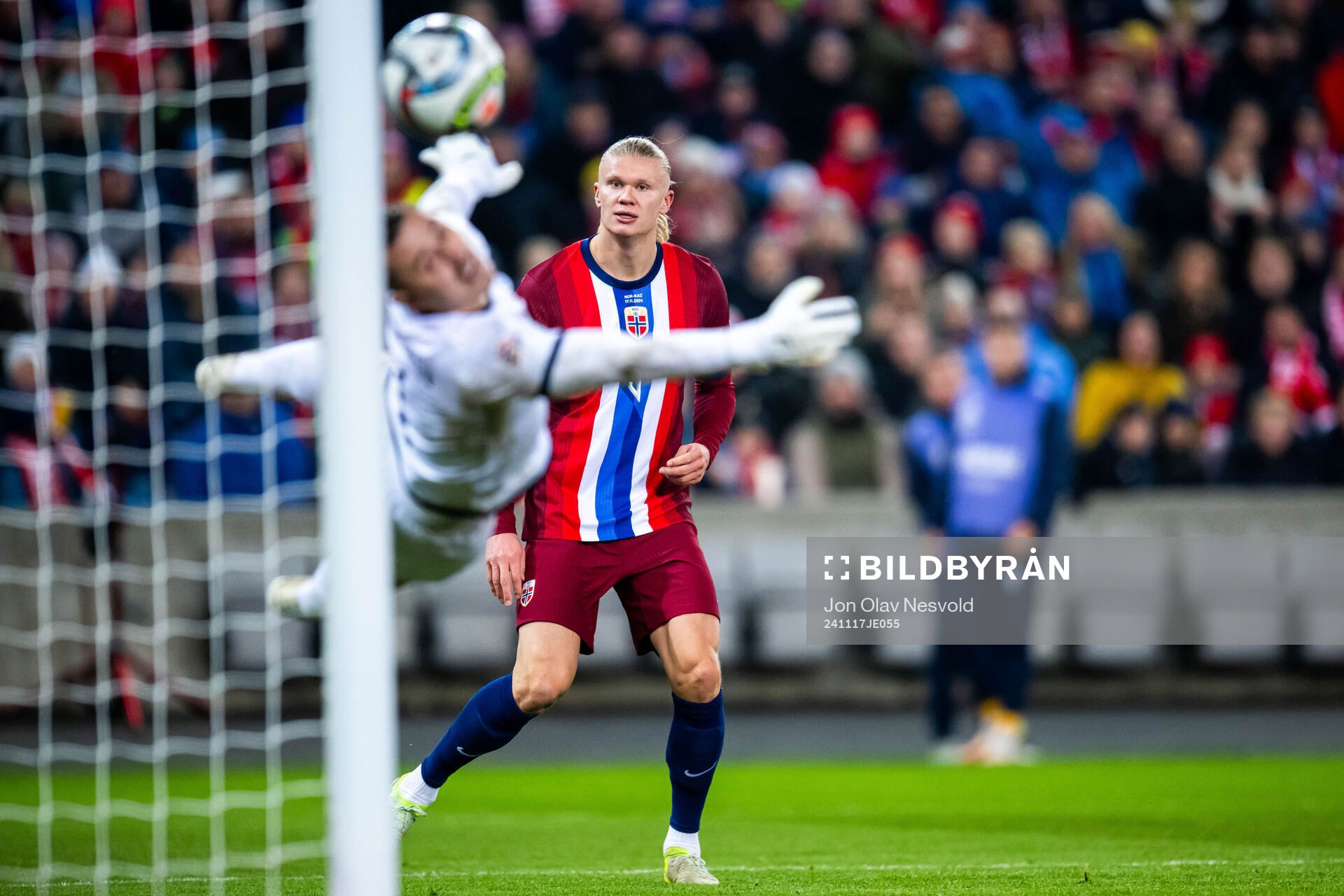Erling Braut Haaland of Norway scores 2-0