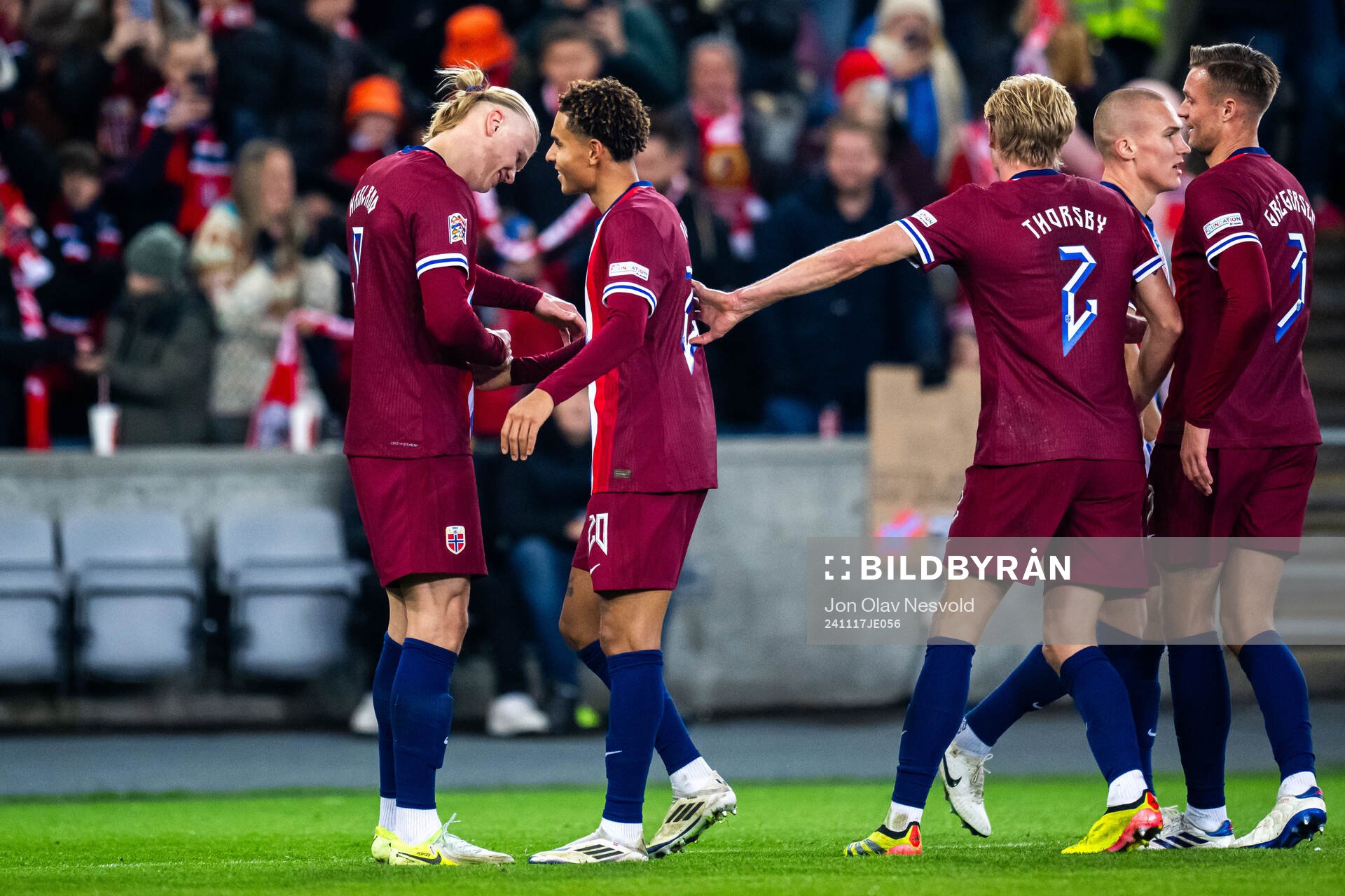during the Nations League football match between Norway and