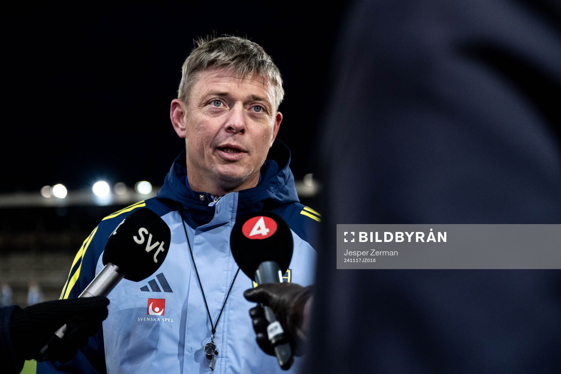 Head coach Jon Dahl Tomasson of the Swedish men's football