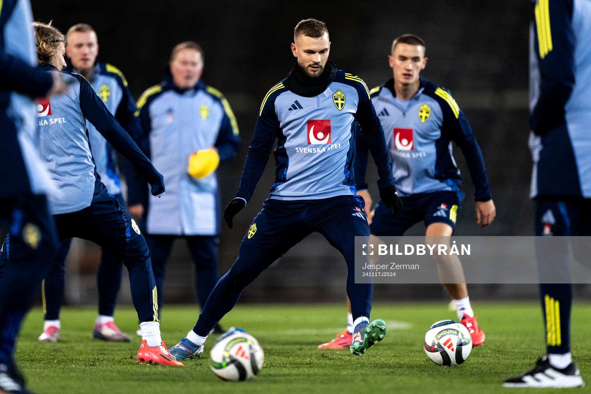 Jesper Karlström of the Swedish men's football national