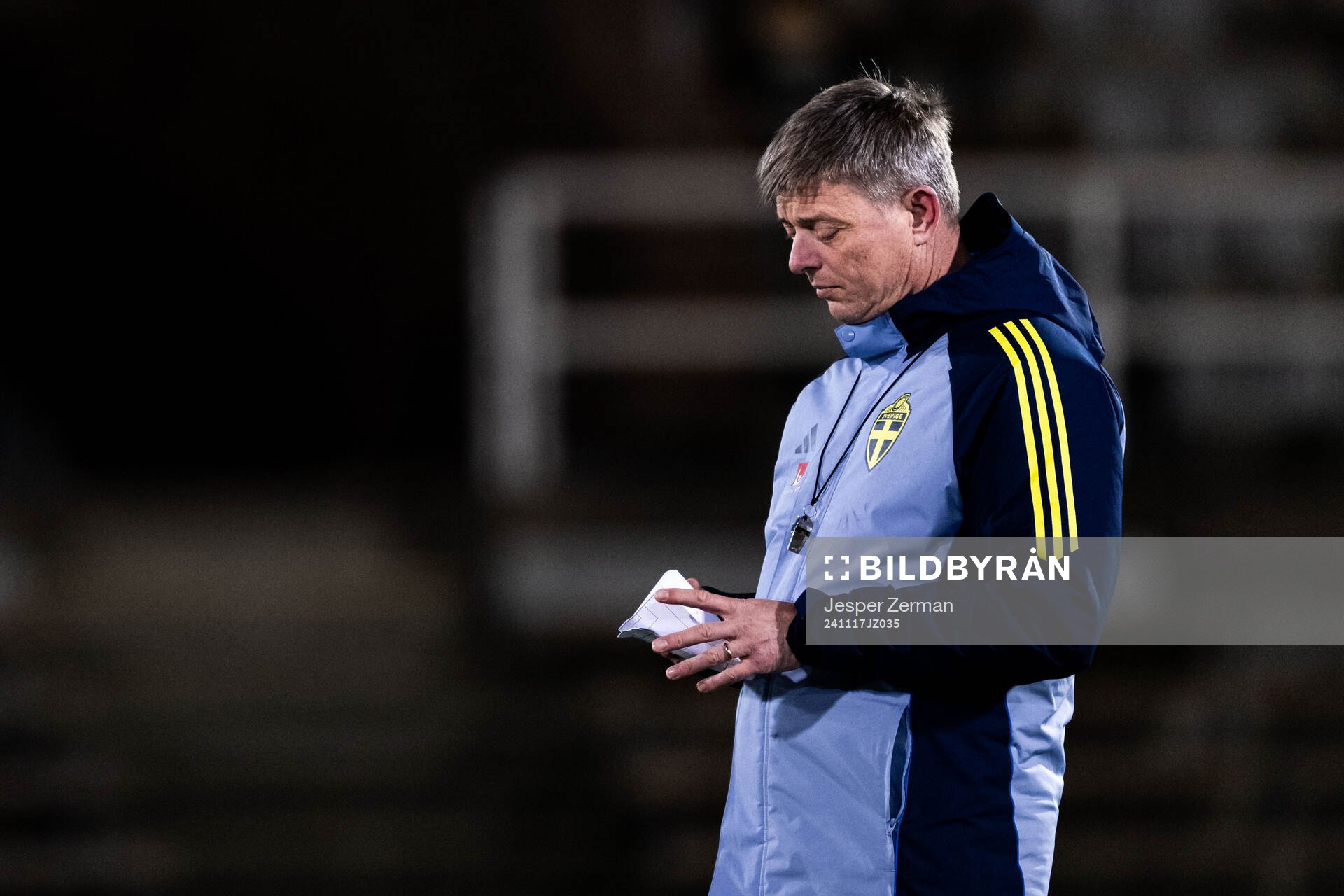 Head coach Jon Dahl Tomasson of the Swedish men's football