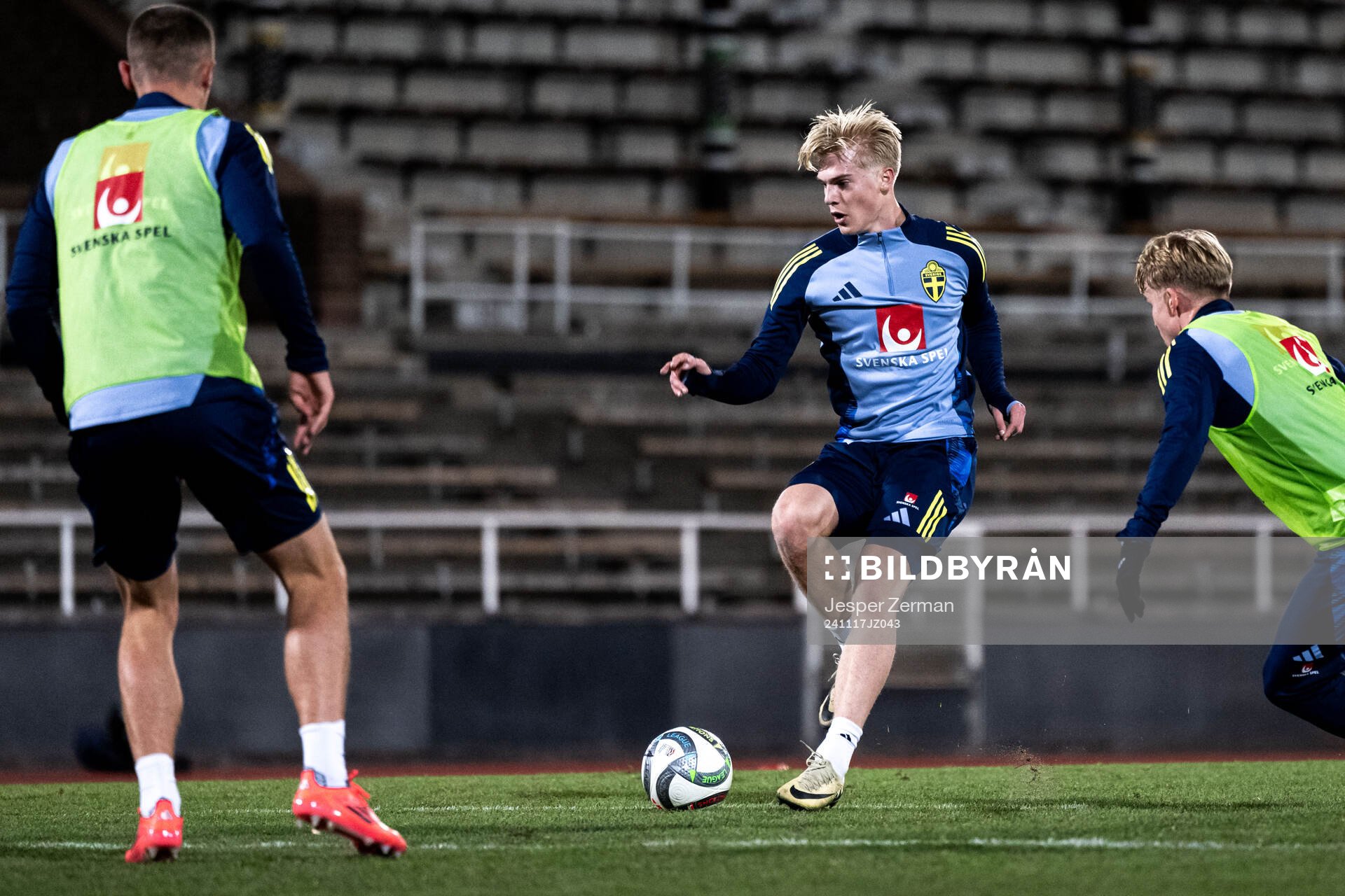 Lucas Bergvall of the Swedish men's football national team