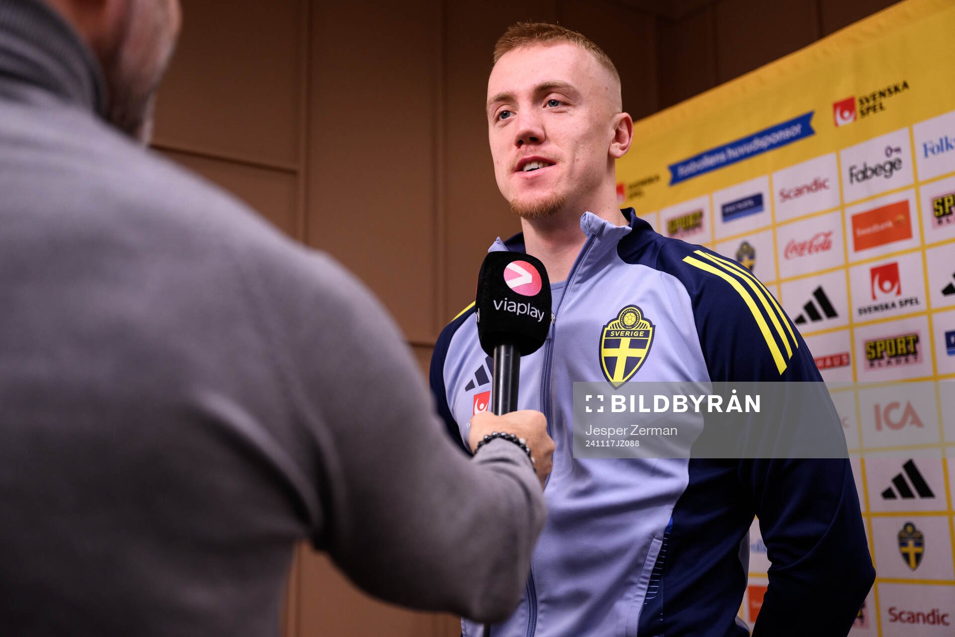 Isac Lidberg of the Swedish men's football national team at