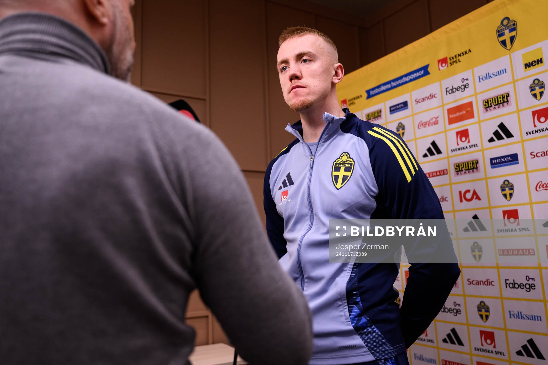 Isac Lidberg of the Swedish men's football national team at