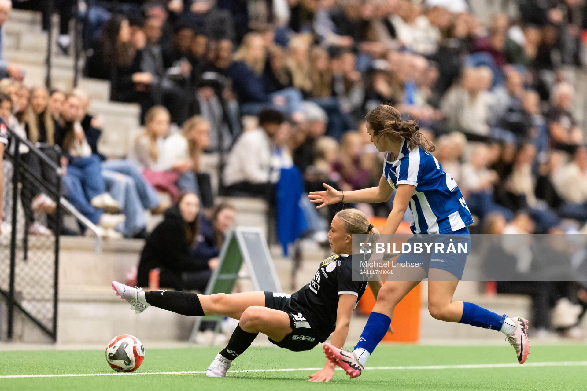 Uppsalas Thindra Mattsson och IFK Göteborgs Edith Adolfsson