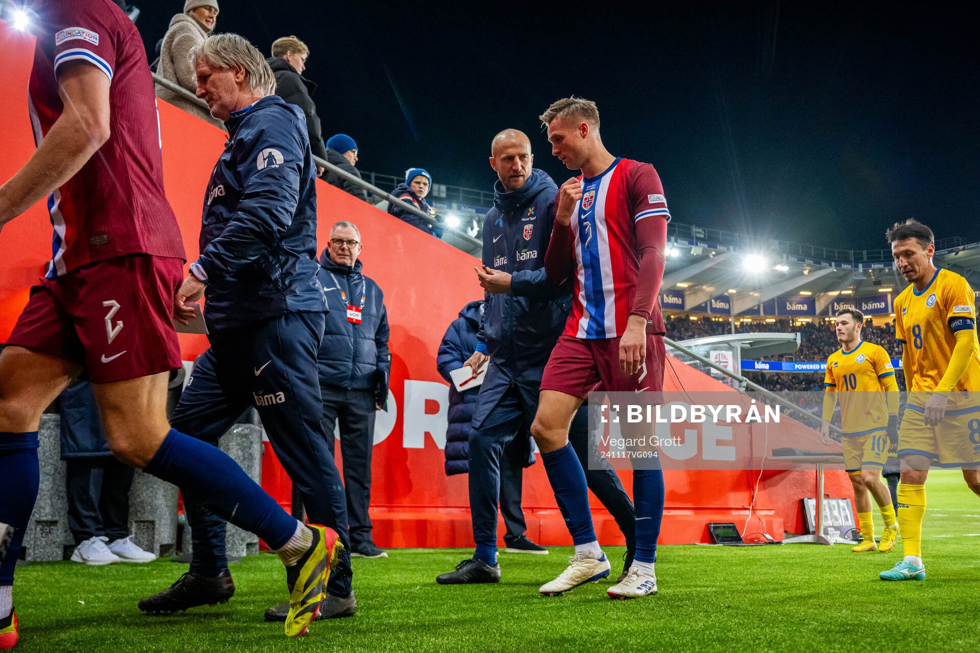 Brede Hangeland, player manager, and Stian Gregersen of