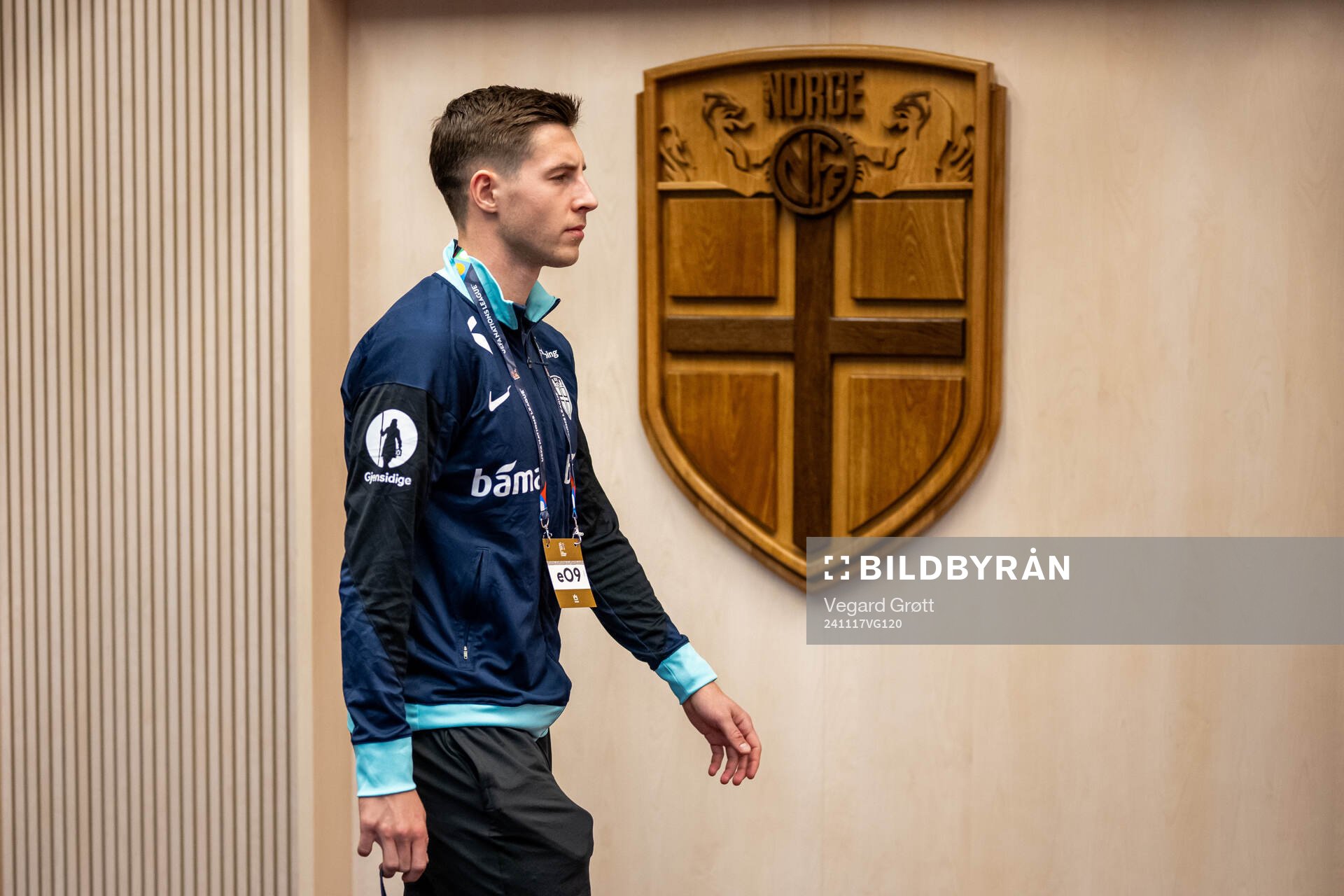 Lasse Berg Johnsen of Norway arrives