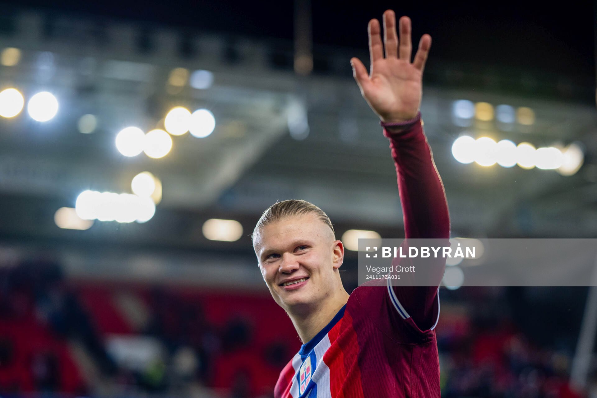 Erling Braut Haaland of Norway celebrates