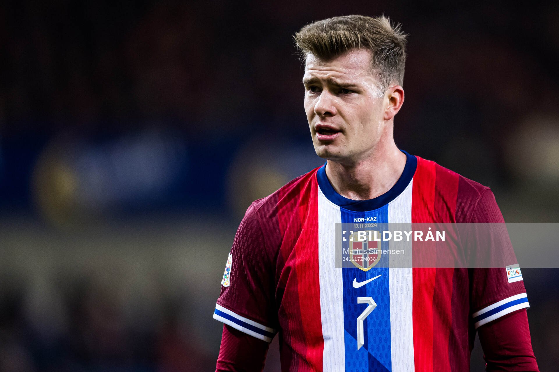 Alexander Sørloth of Norway