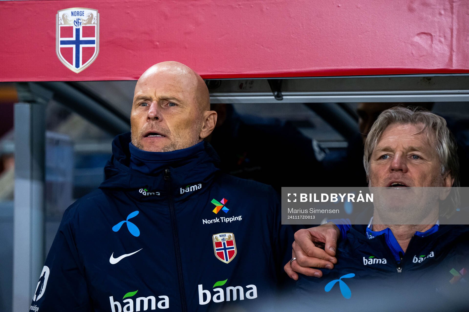 Head coach Ståle Solbakken of Norway