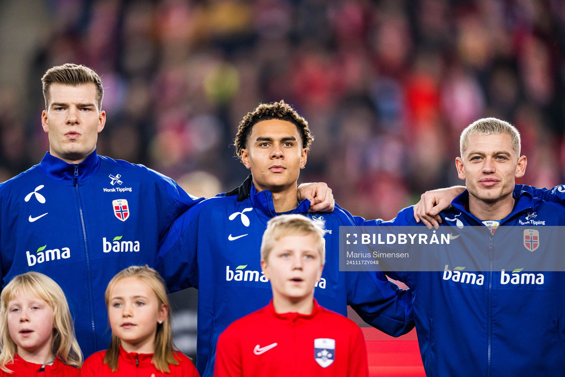 Alexander Sørloth, Antonio Nusa and Julian Ryerson of
