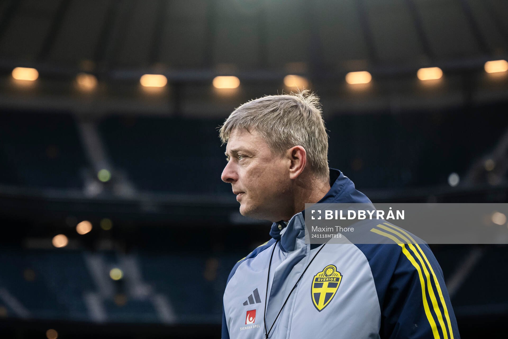Head coach Jon Dahl Tomasson of the Swedish men's national