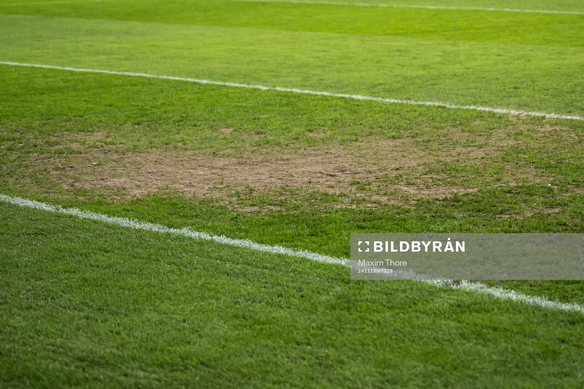 The pitch at Strawberry Arena at a training session with