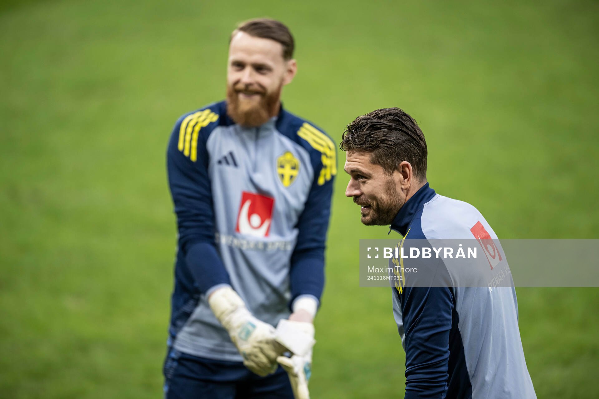 Goalkeeper Viktor Johansson and goalkeeper Kristoffer