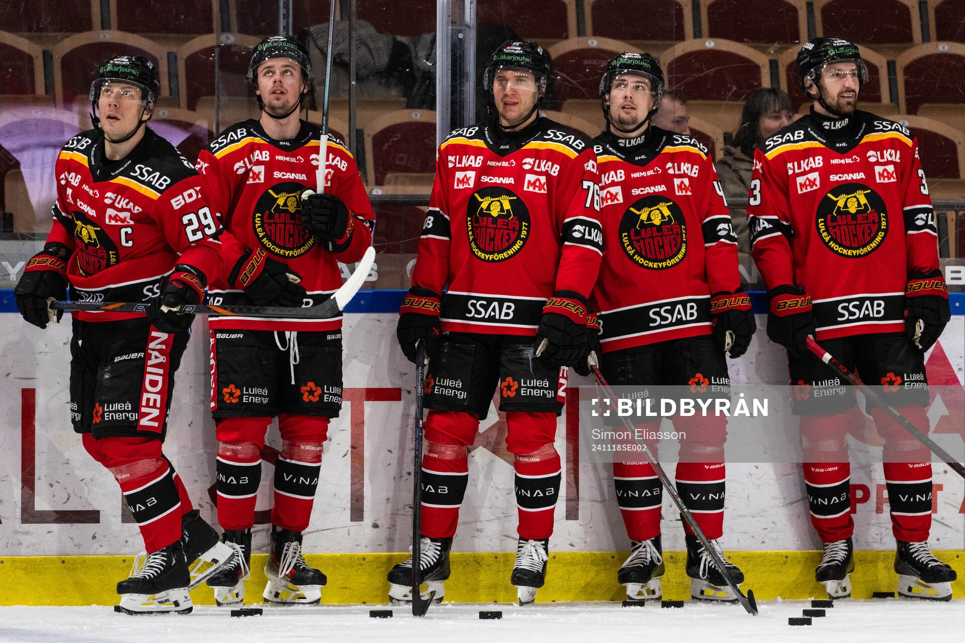 Luleås Anton Levtchi med lagkamrater