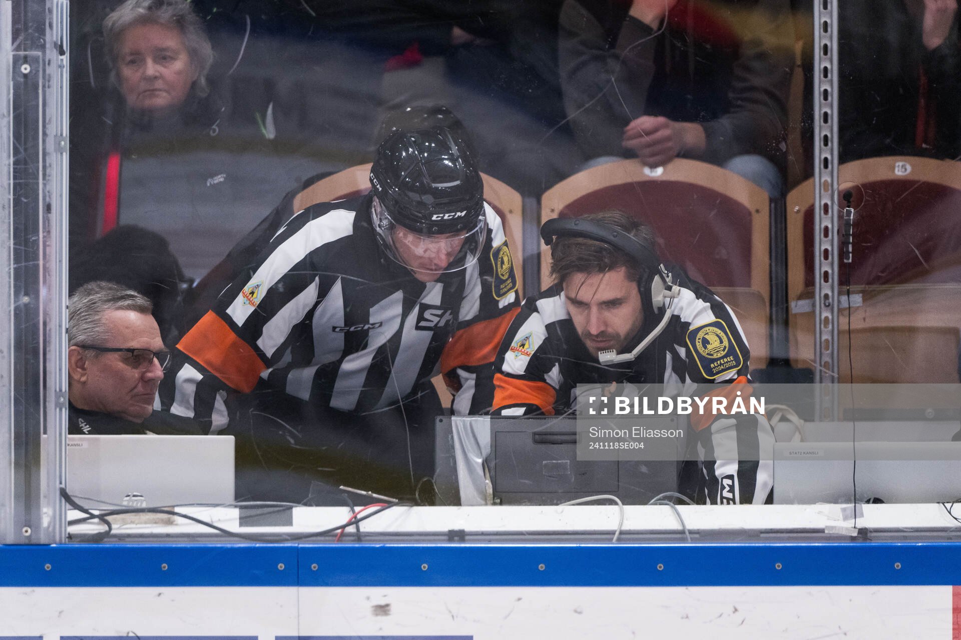 Domare Christoffer Holm och domare Mattias Enroth