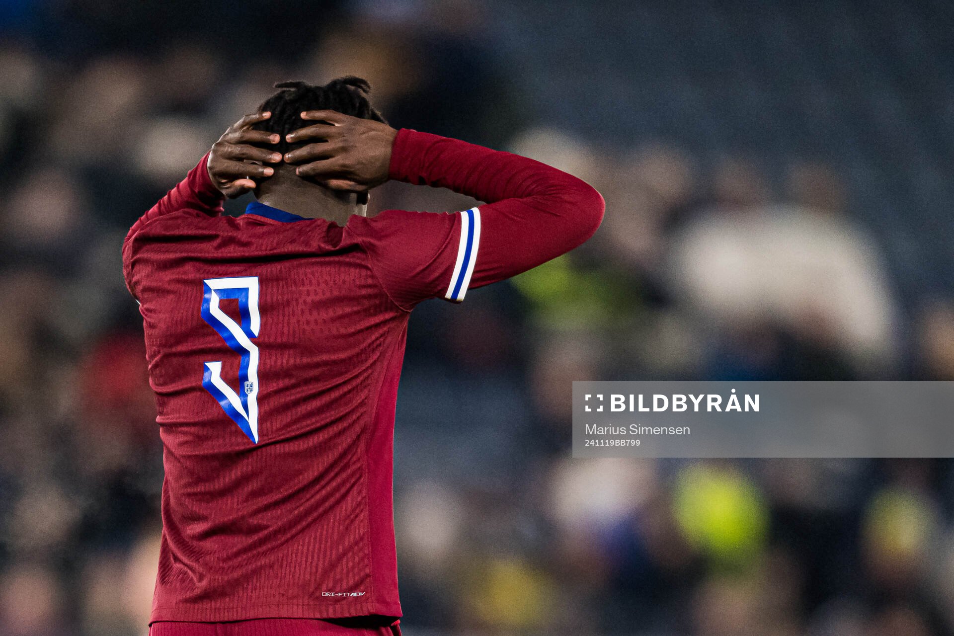 Seedyahmed Tijan Jatta of Norway looks dejected