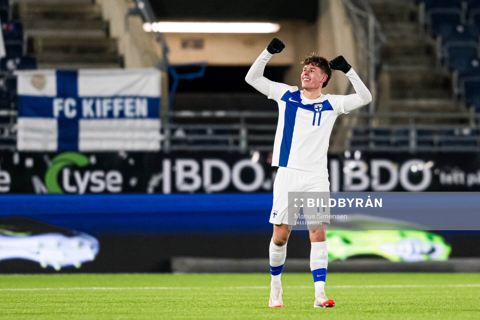 Casper Terho of Finland celebrates