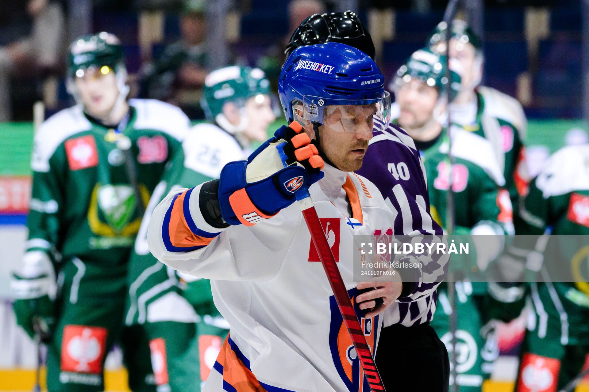 Teemu Suhonen of Tappara Tampere look dejected
