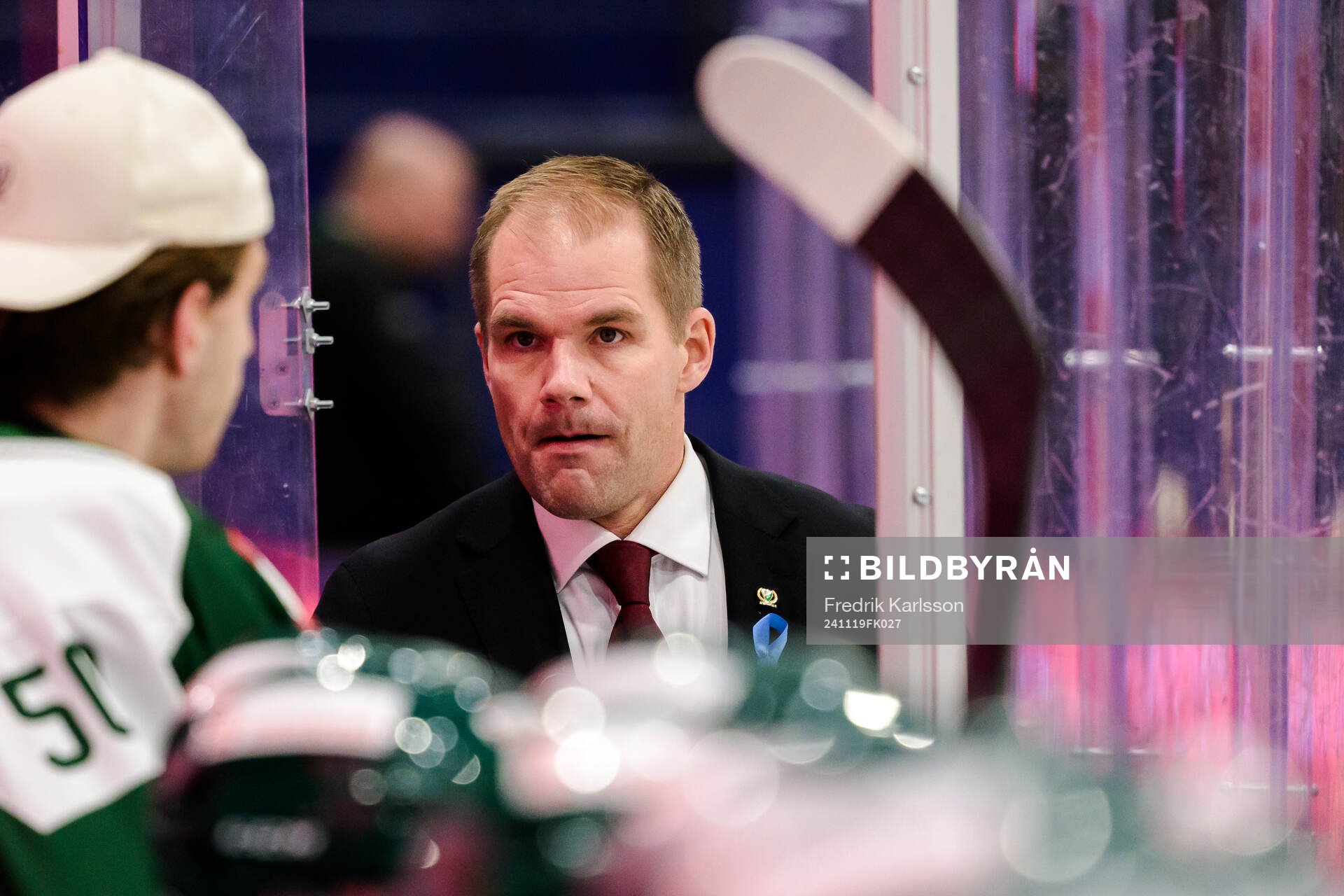 head coach Tomas Mitell of Färjestad