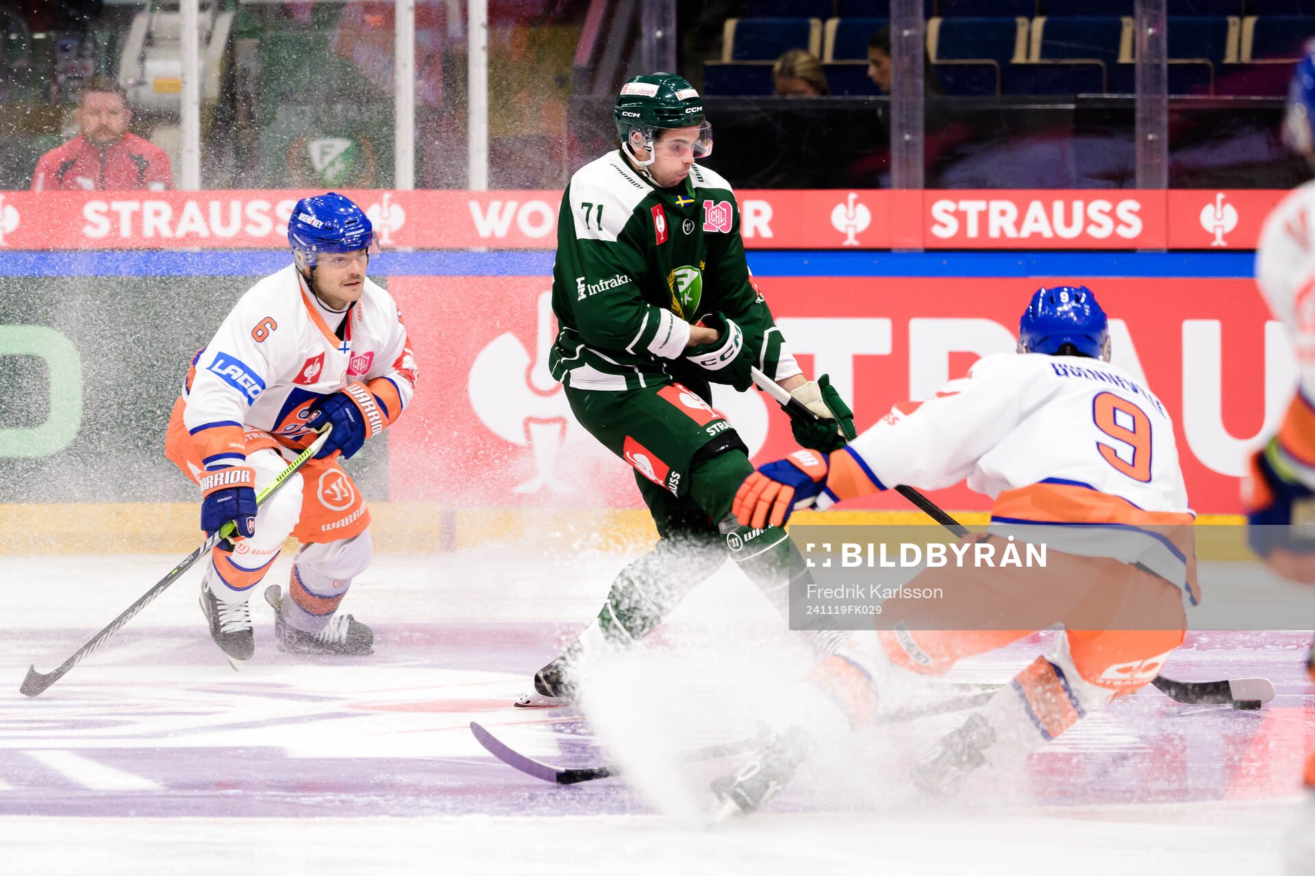 Ruben Rafkin and John Quenneville of Tappara Tampere and