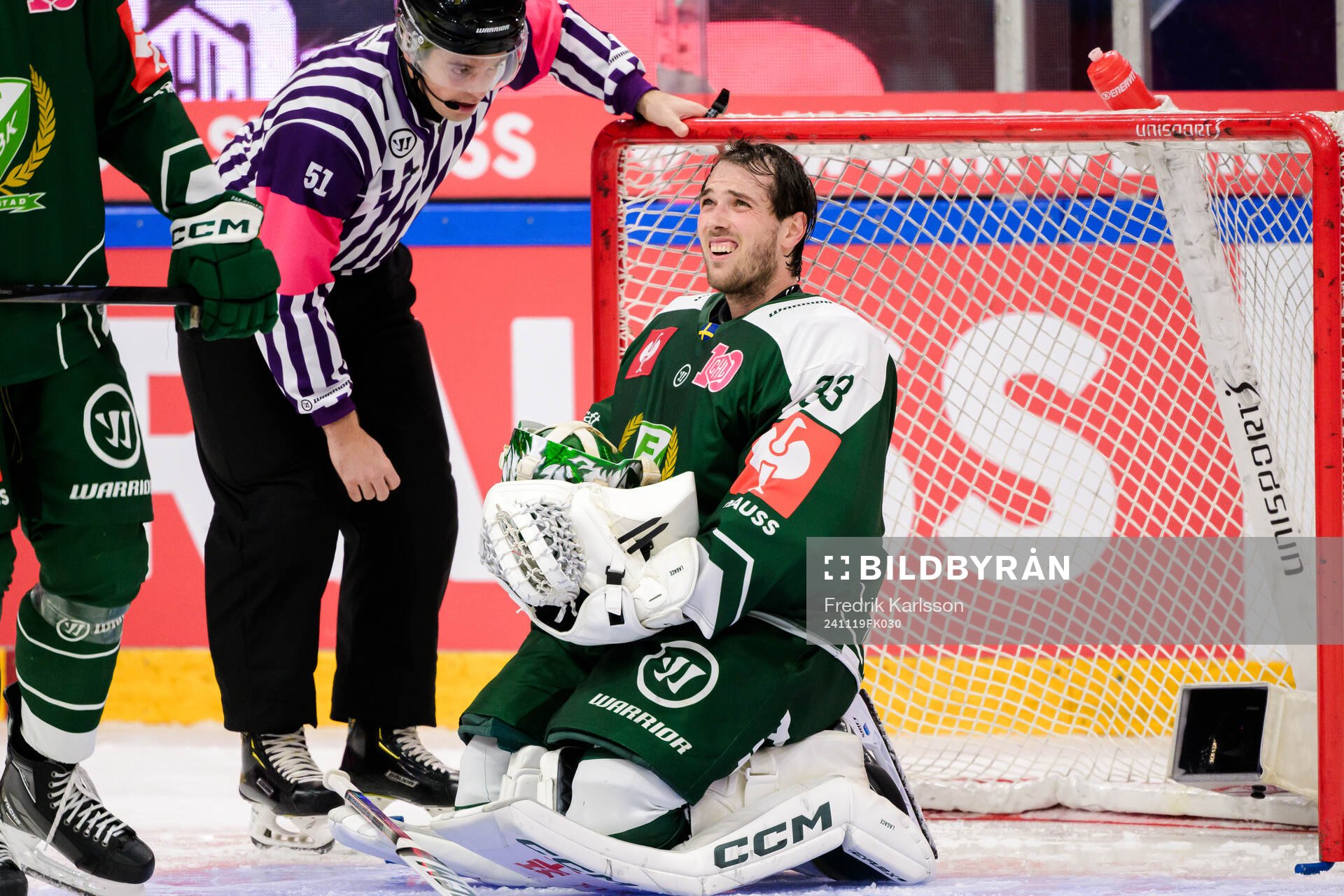 goaltender Maxime Lagacé of Färjestad