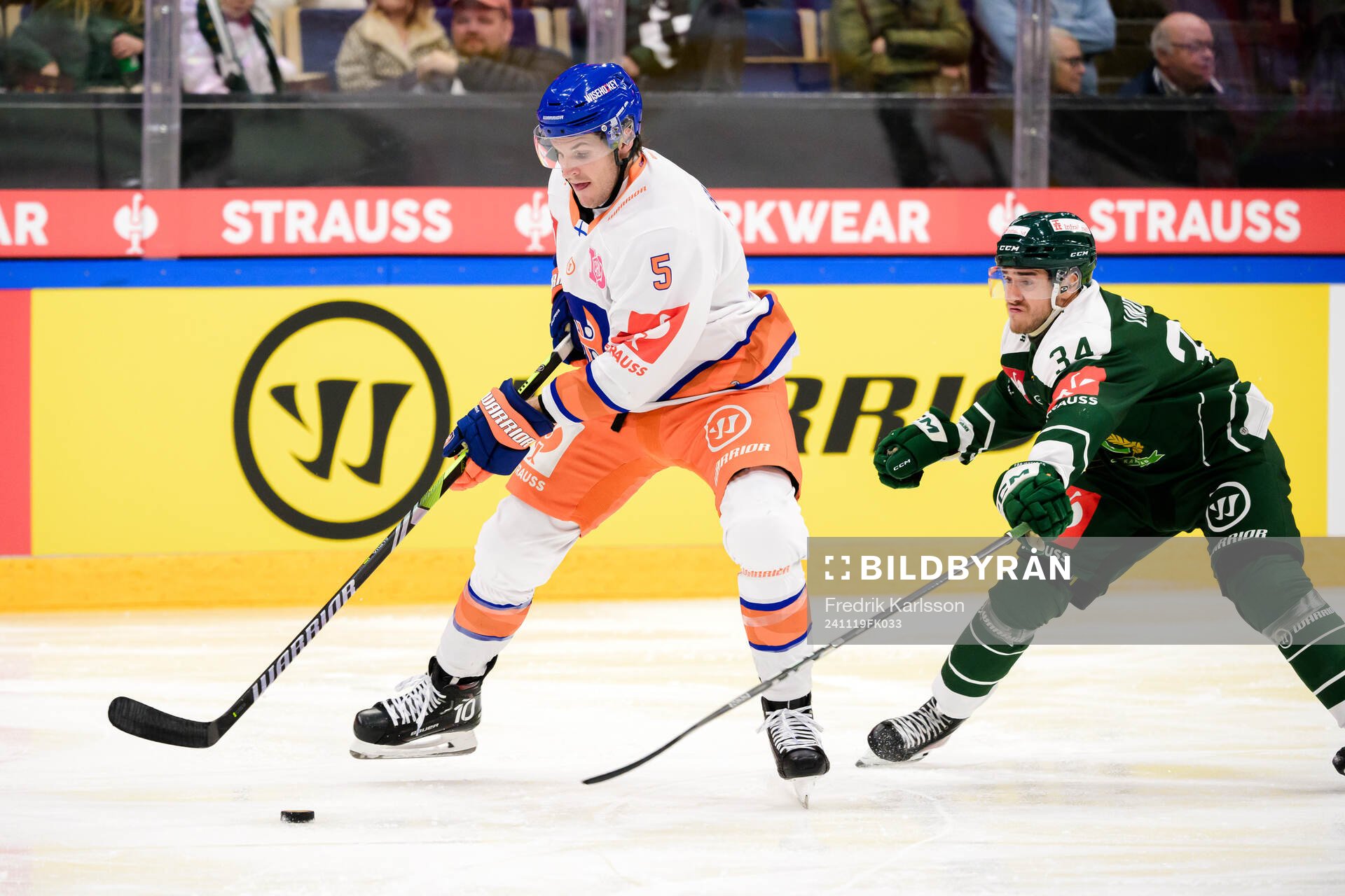 Daniel Brickley of Tappara Tampere and Michael Lindqvist of