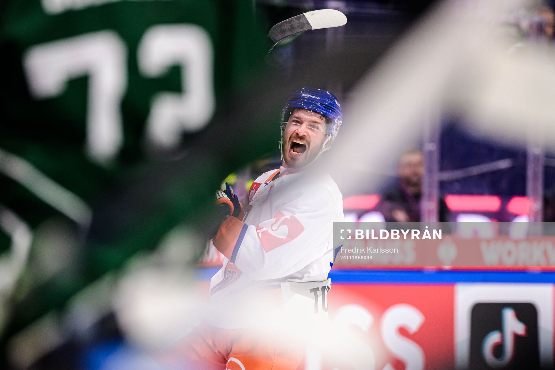 Kristian Tanus of Tappara Tampere celebrates