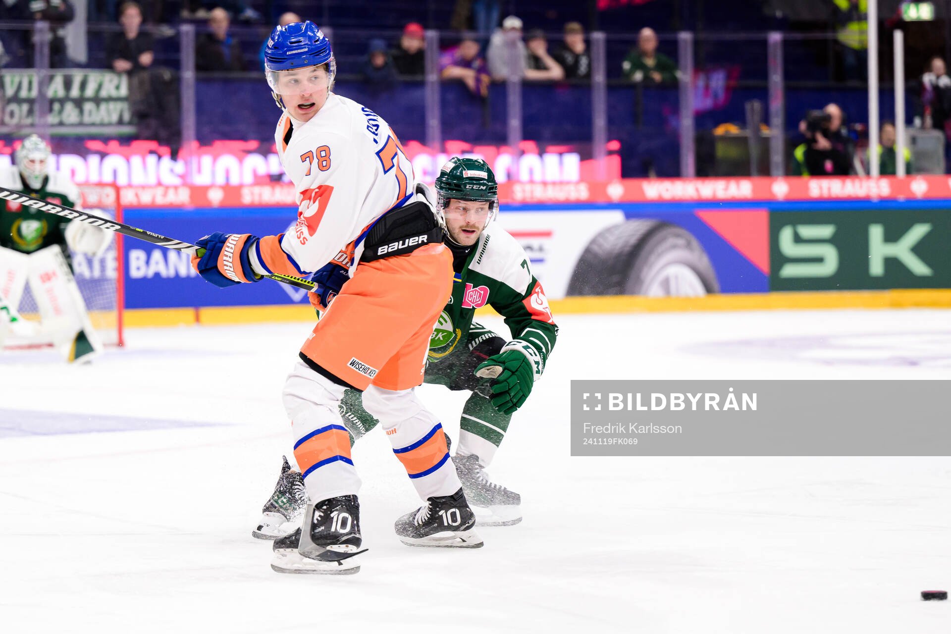 Benjamin Rautiainen of Tappara Tampere and Axel Bergqvist