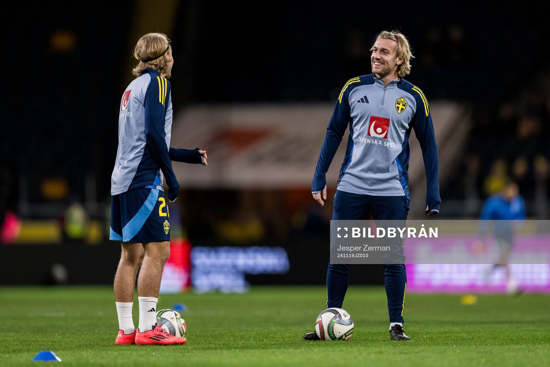 Sebastian Nanasi and Emil Forsberg of Sweden