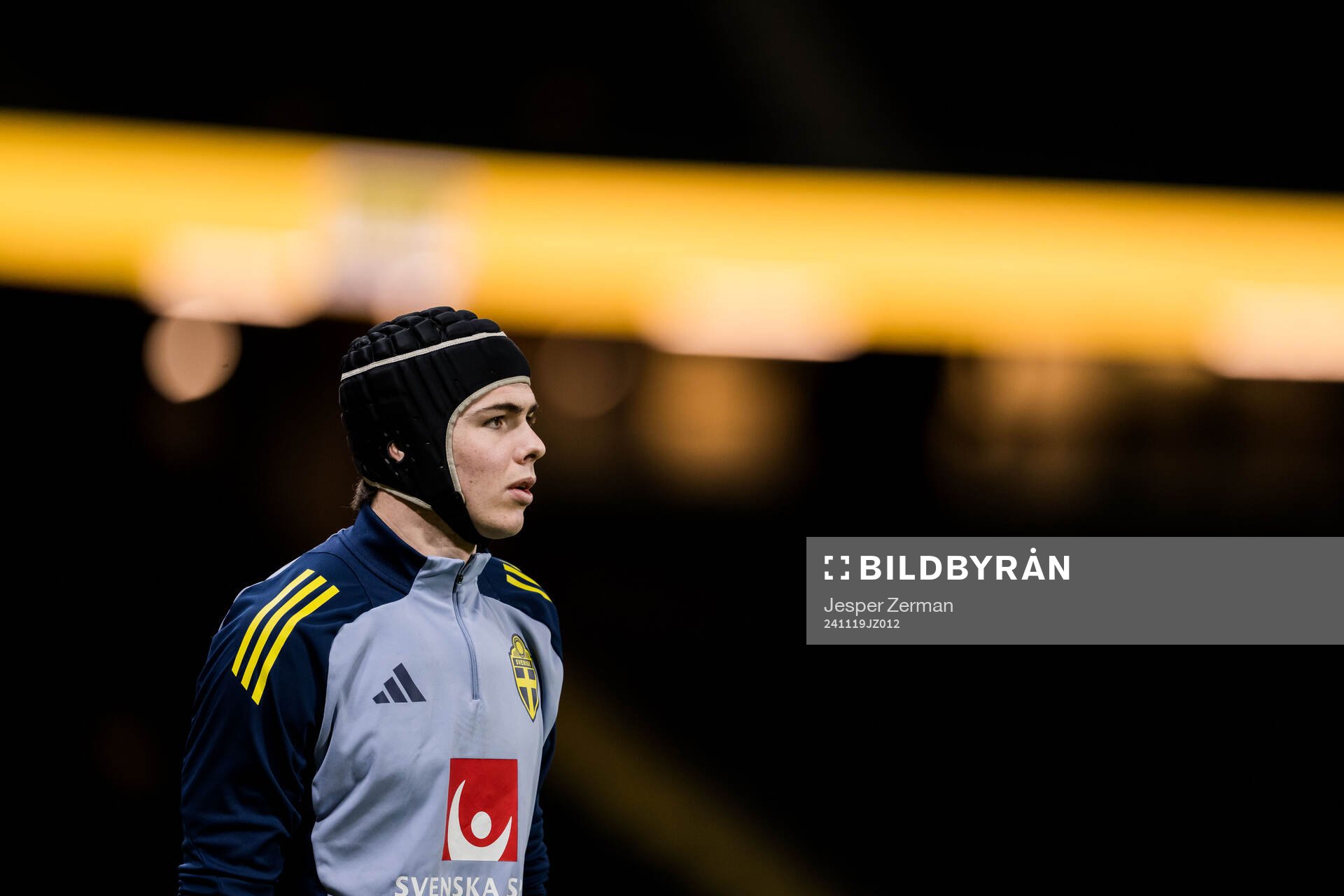 Goalkeeper Jacob Widell Zetterström of Sweden ahead of the Nations League football match between Sweden and Azerbaijan on November 19, 2024 in Stockholm.